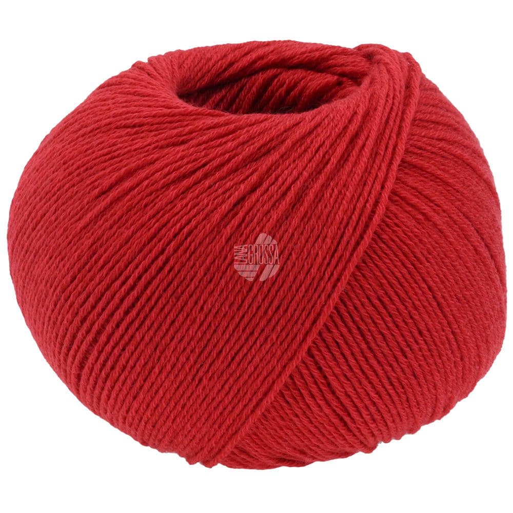 LANA GROSSA Garn 16 - Rot COTTON WOOL