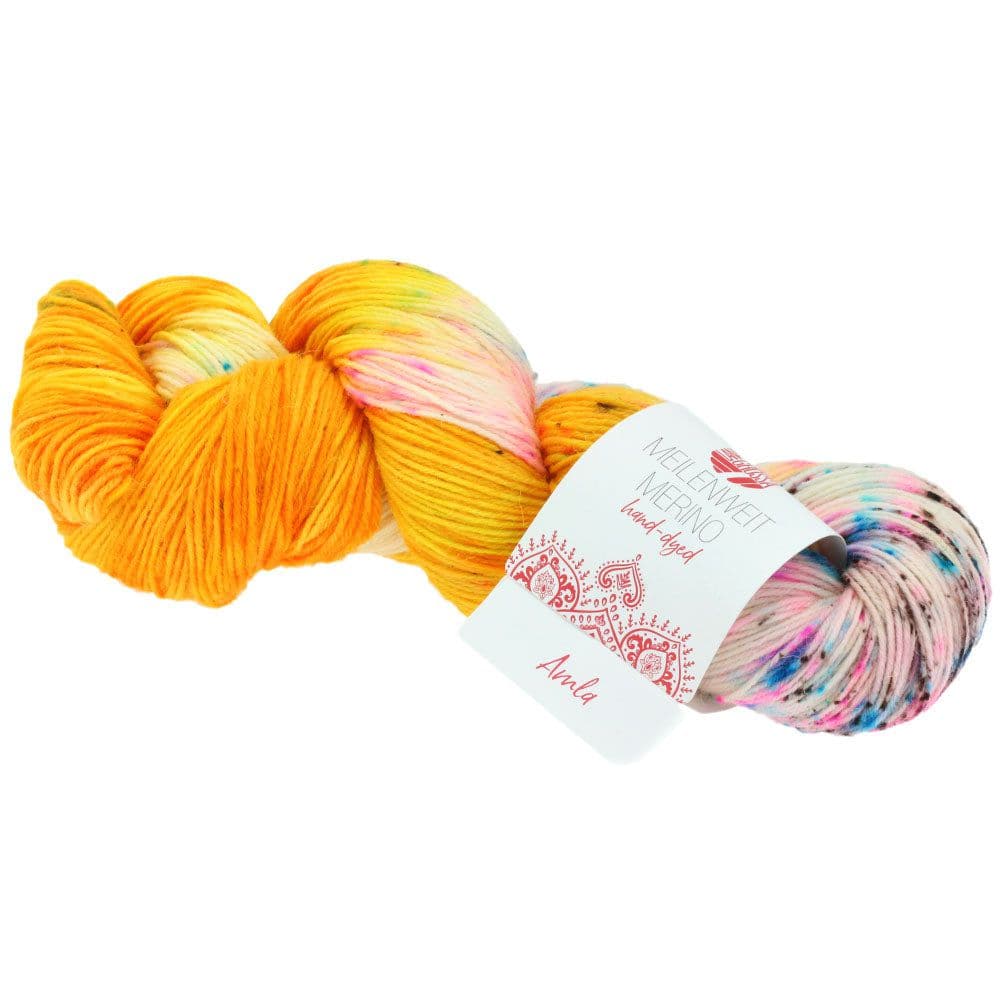 LANA GROSSA Garn 2 - Amla MEILENWEIT 100 MERINO HAND-DYED