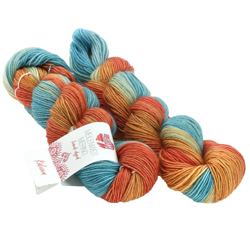 LANA GROSSA Garn 209 - Kahwa MEILENWEIT 50 MERINO HAND-DYED