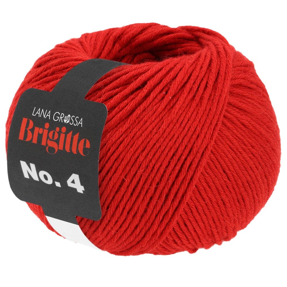 LANA GROSSA Garn 22 - Feuerrot BRIGITTE NO. 4