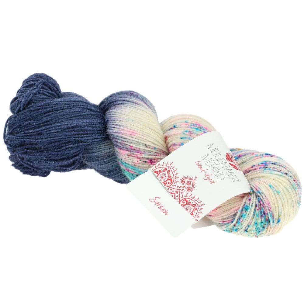 LANA GROSSA Garn 3 - Sarson MEILENWEIT 100 MERINO HAND-DYED