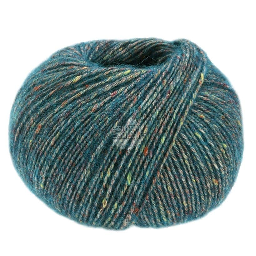 LANA GROSSA Garn 306 - Petrol meliert ECOPUNO TWEED