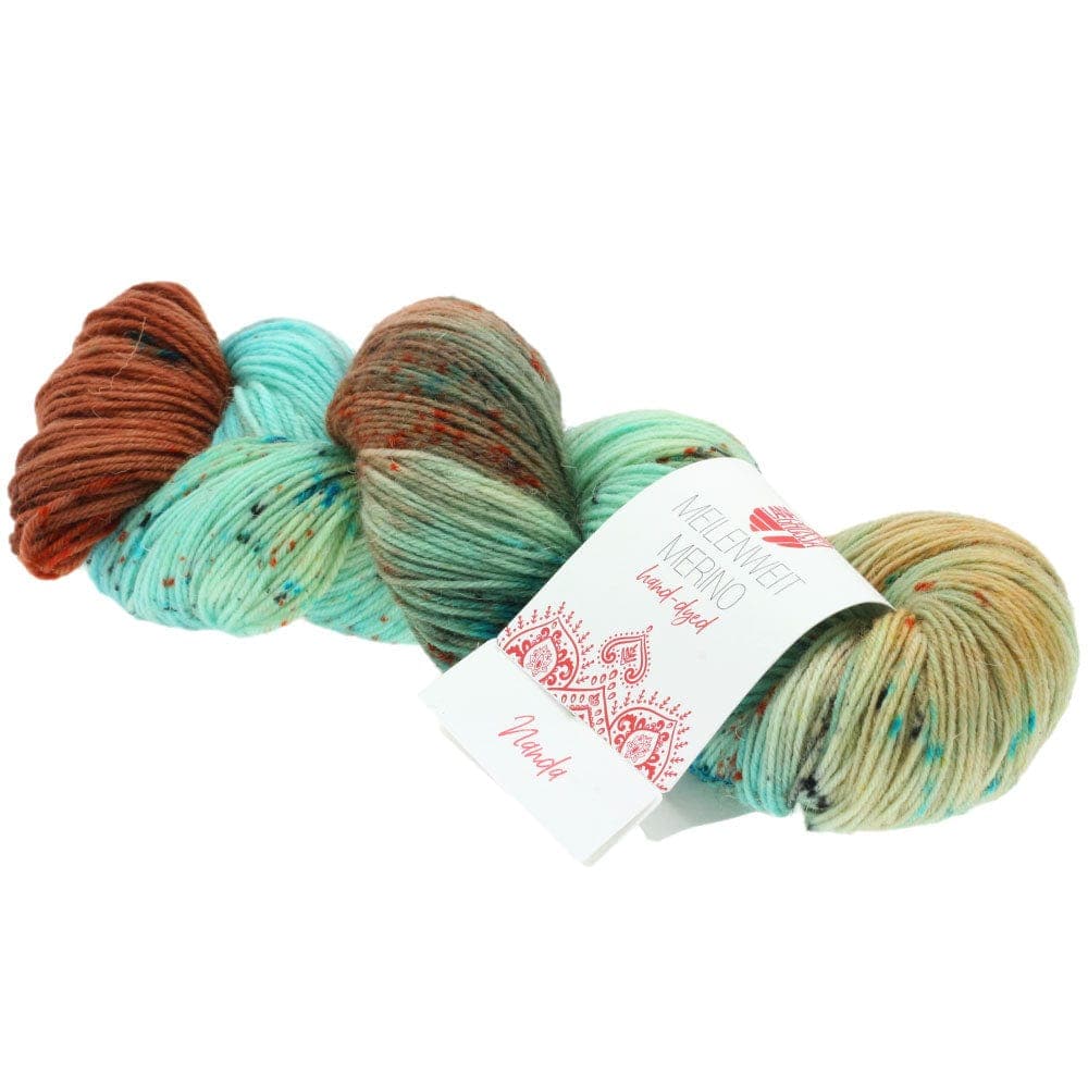 LANA GROSSA Garn 308 - Nanda MEILENWEIT 100 MERINO HAND-DYED