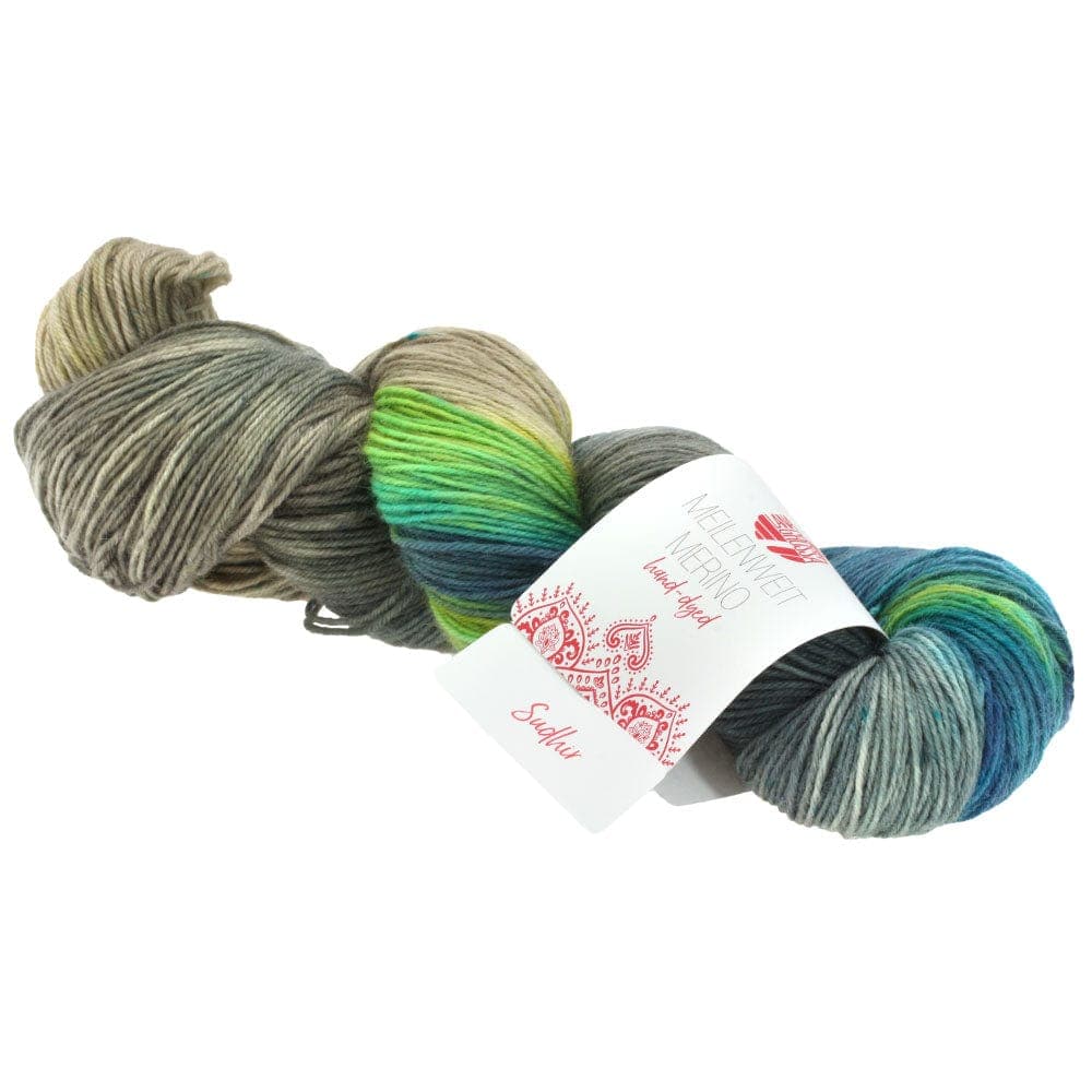 LANA GROSSA Garn 311 - Sudhir MEILENWEIT 100 MERINO HAND-DYED