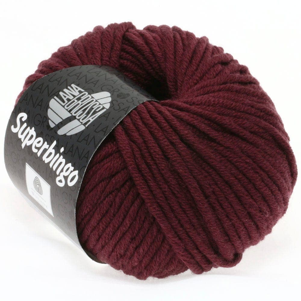 LANA GROSSA Garn 38 - Burgund SUPERBINGO