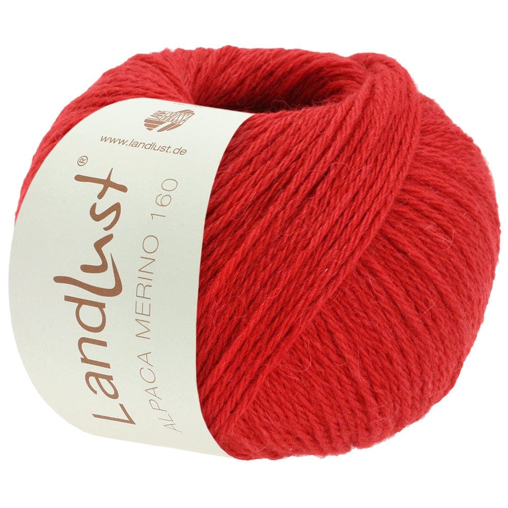 LANA GROSSA Garn 419 - Rot LANDLUST ALPAKA MERINO 160