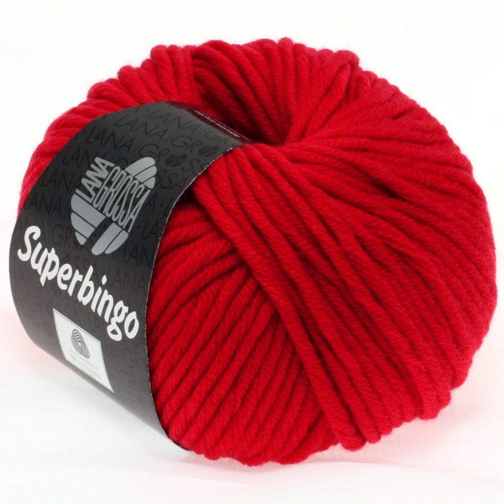 LANA GROSSA Garn 42 - Knallrot SUPERBINGO