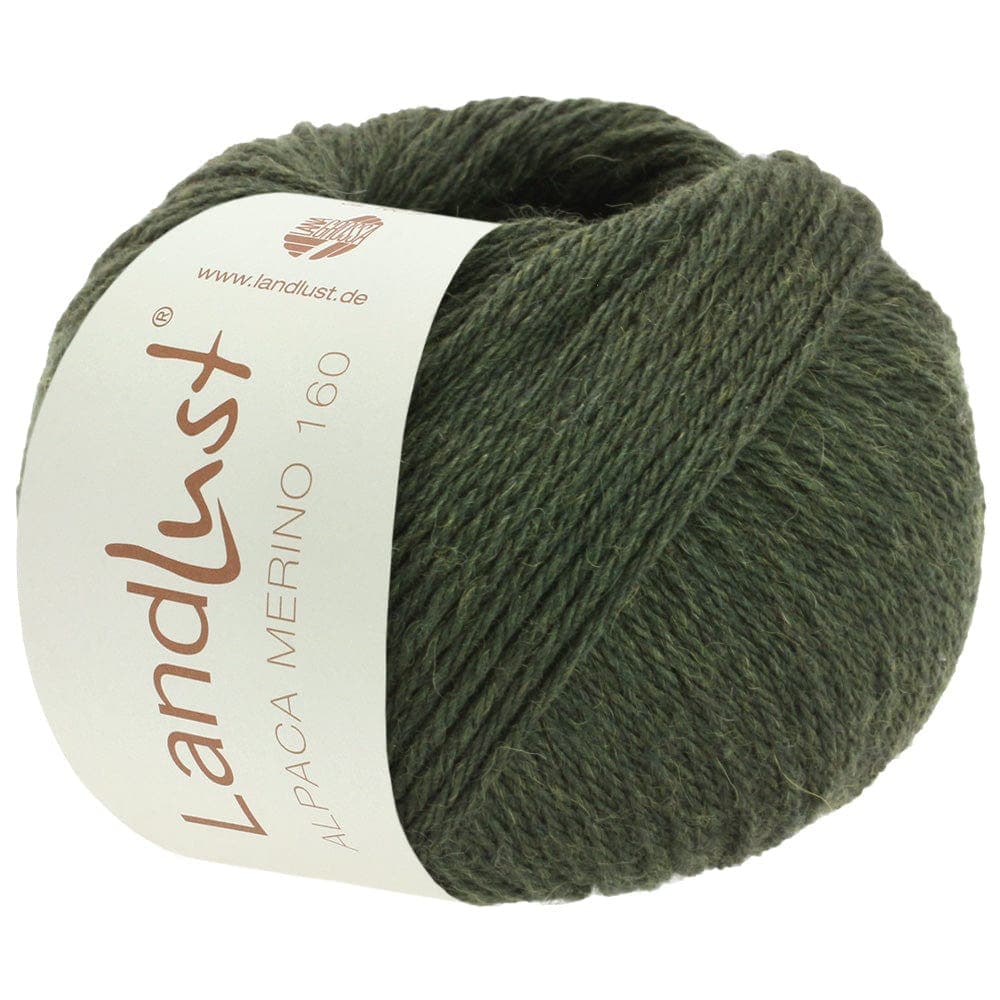 LANA GROSSA Garn 423 - Moosgrün LANDLUST ALPAKA MERINO 160