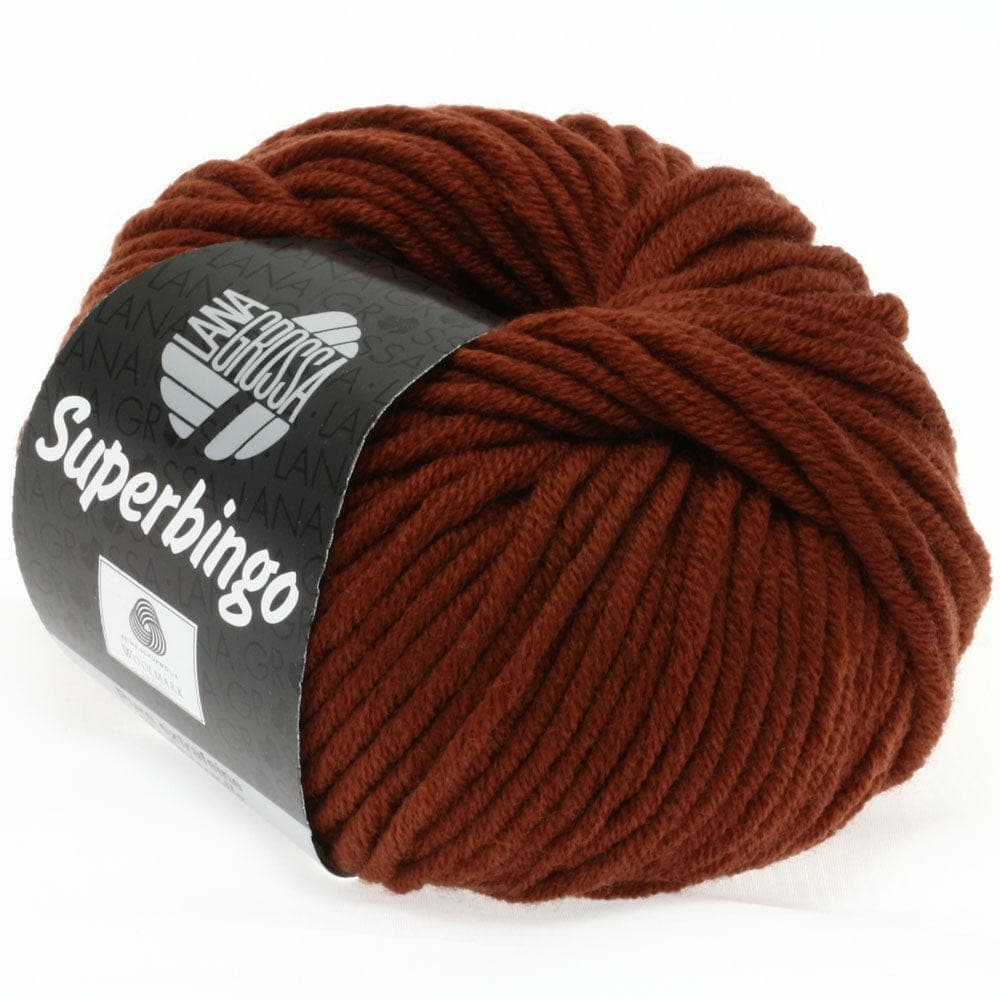 LANA GROSSA Garn 48 - Rotbraun SUPERBINGO