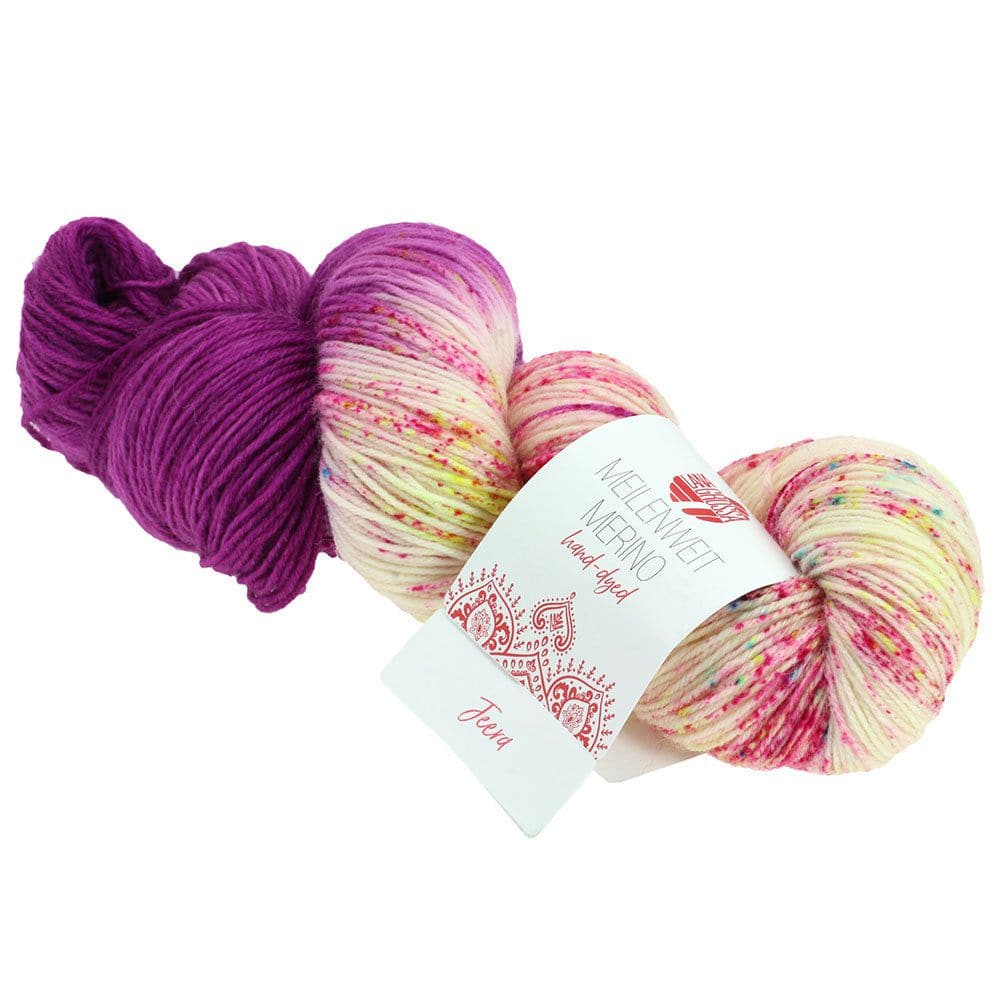 LANA GROSSA Garn 5 - Jeera MEILENWEIT 100 MERINO HAND-DYED