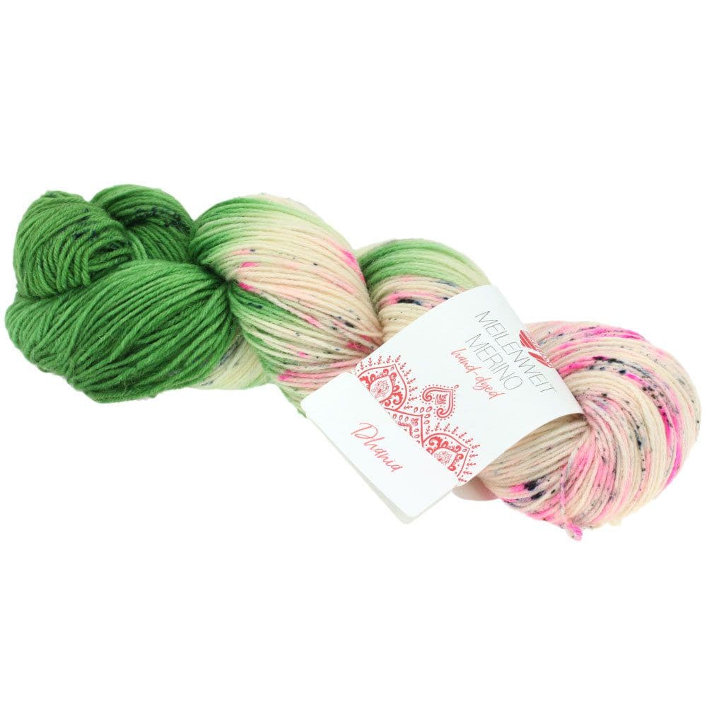LANA GROSSA Garn 6 - Dhania MEILENWEIT 100 MERINO HAND-DYED