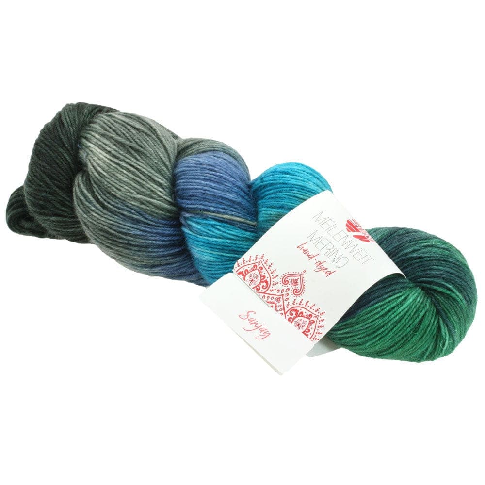 LANA GROSSA Garn 612 - Sanjay MEILENWEIT 100 MERINO HAND-DYED