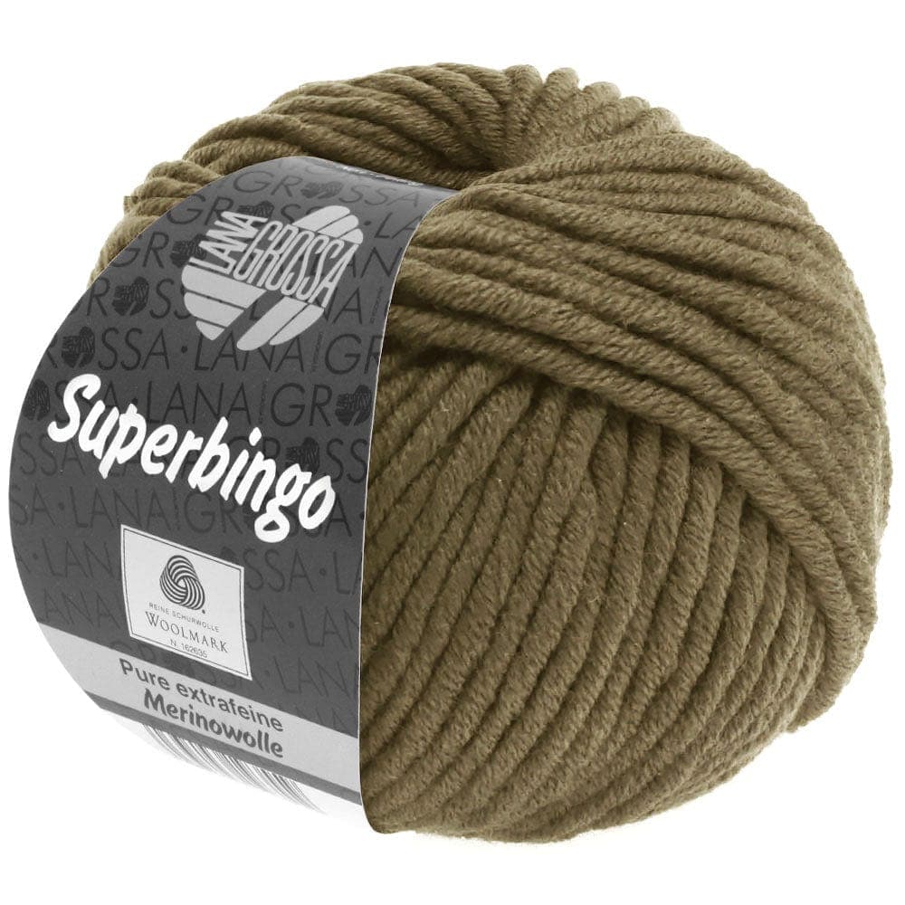 LANA GROSSA Garn 70 - Dunkelbraun SUPERBINGO