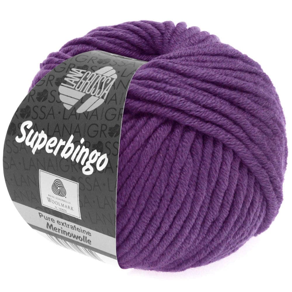 LANA GROSSA Garn 75 - Purpur SUPERBINGO