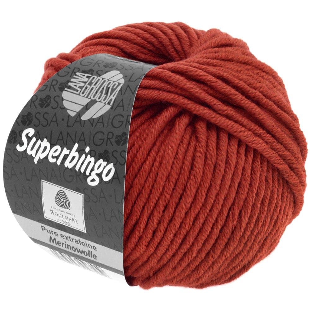 LANA GROSSA Garn 80 - Karminrot SUPERBINGO