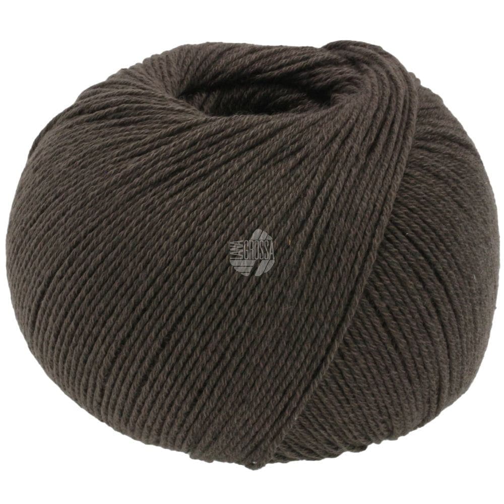 LANA GROSSA Garn 9 - Dunkelbraun COTTON WOOL