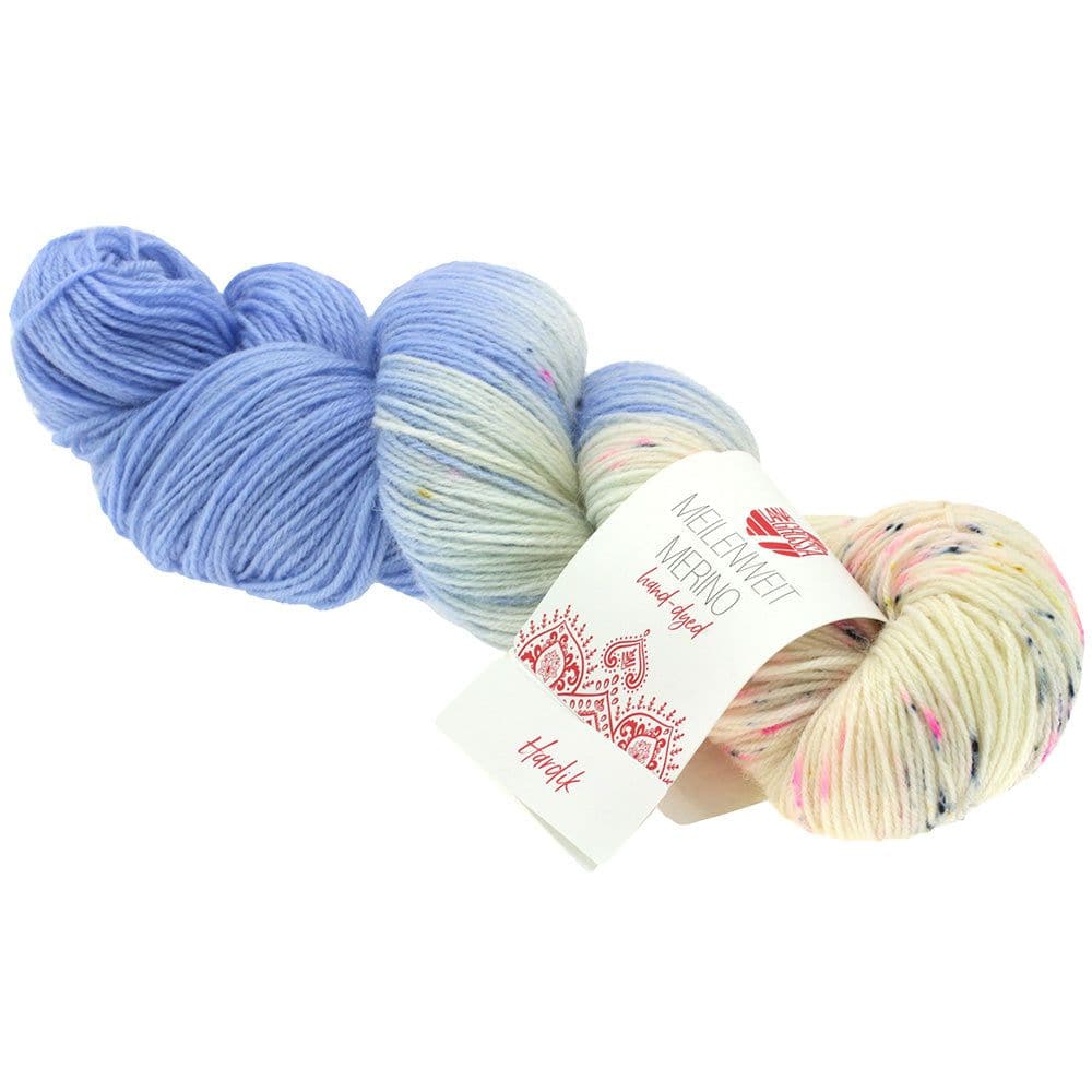 LANA GROSSA Garn 9 - Hardik MEILENWEIT 100 MERINO HAND-DYED