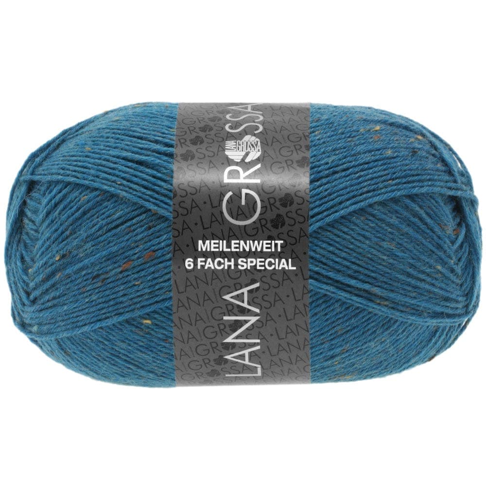 LANA GROSSA Garn 9236 - Petrol MEILENWEIT 6-F 150 Tweed
