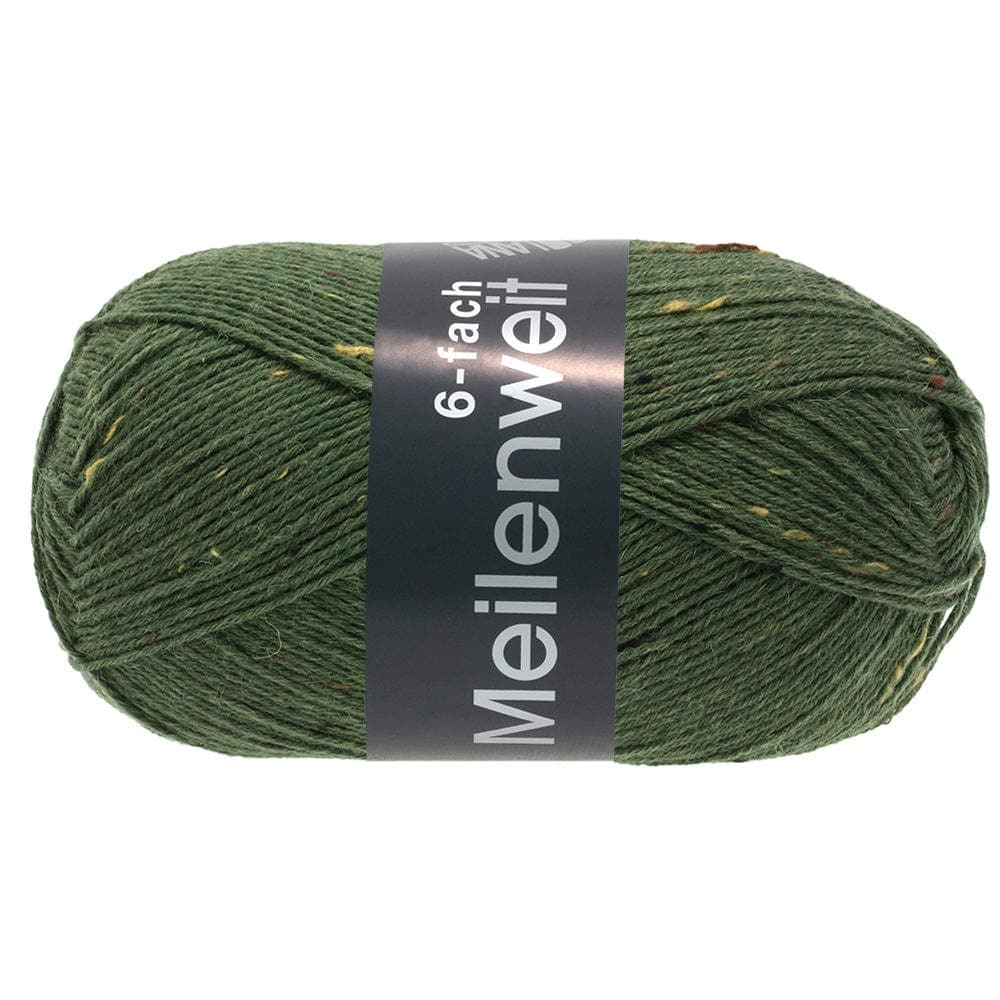 LANA GROSSA Garn 9240 - Khaki MEILENWEIT 6-F 150 Tweed