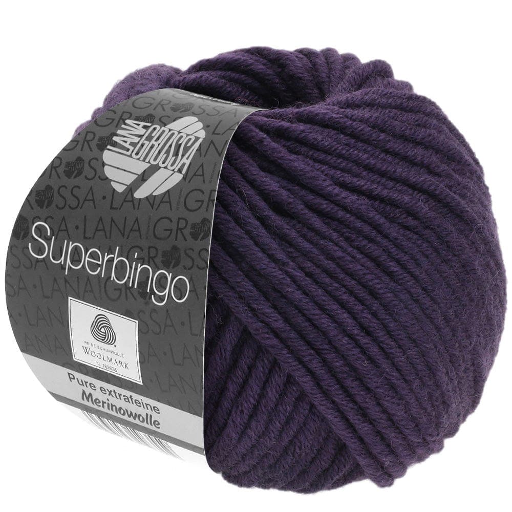 LANA GROSSA Garn 93 - Aubergine SUPERBINGO