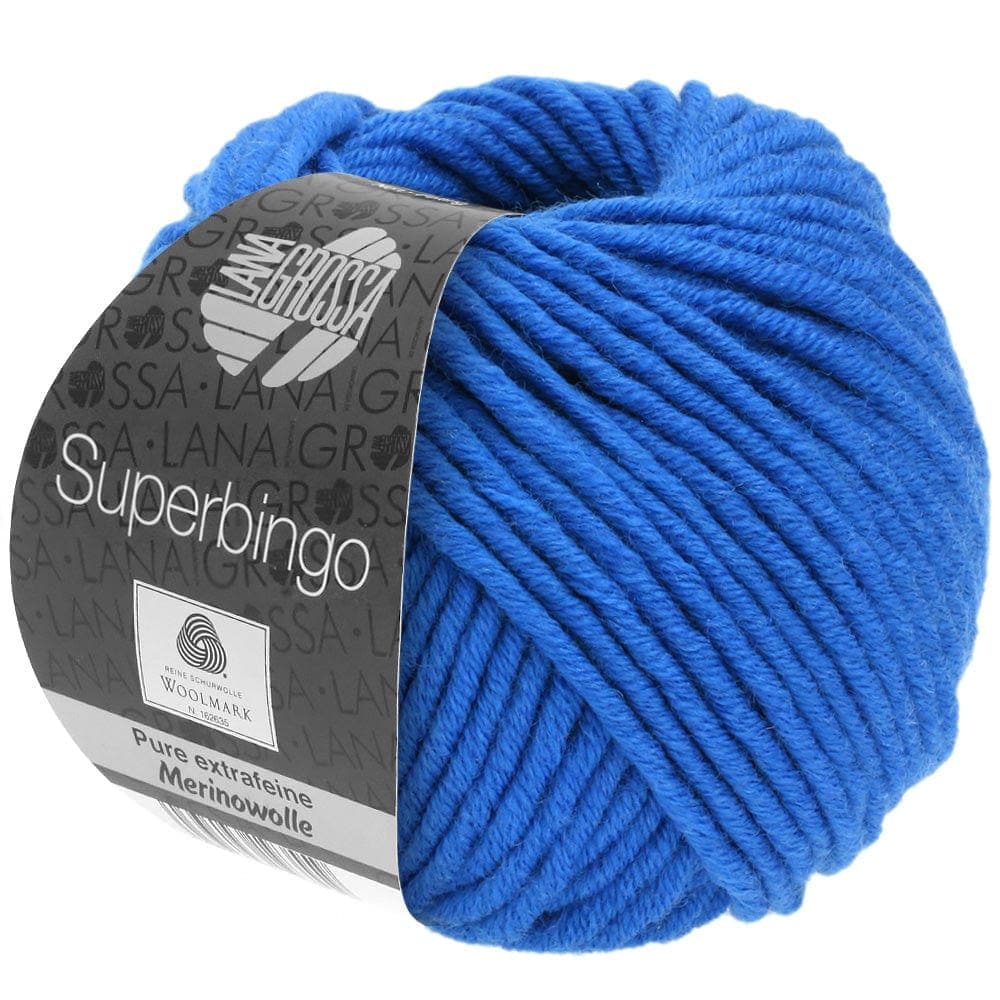 LANA GROSSA Garn 96 - Kobaltblau SUPERBINGO