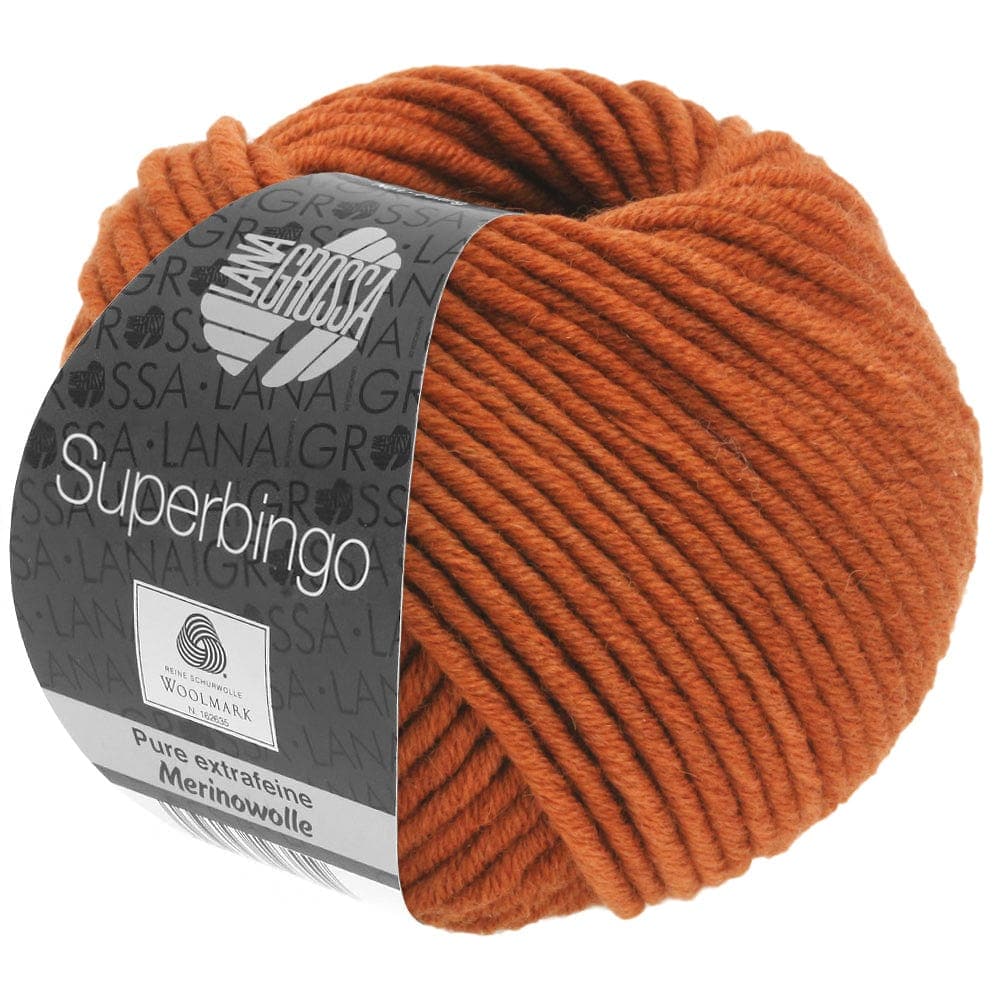 LANA GROSSA Garn 99 - Ziegelbraun SUPERBINGO