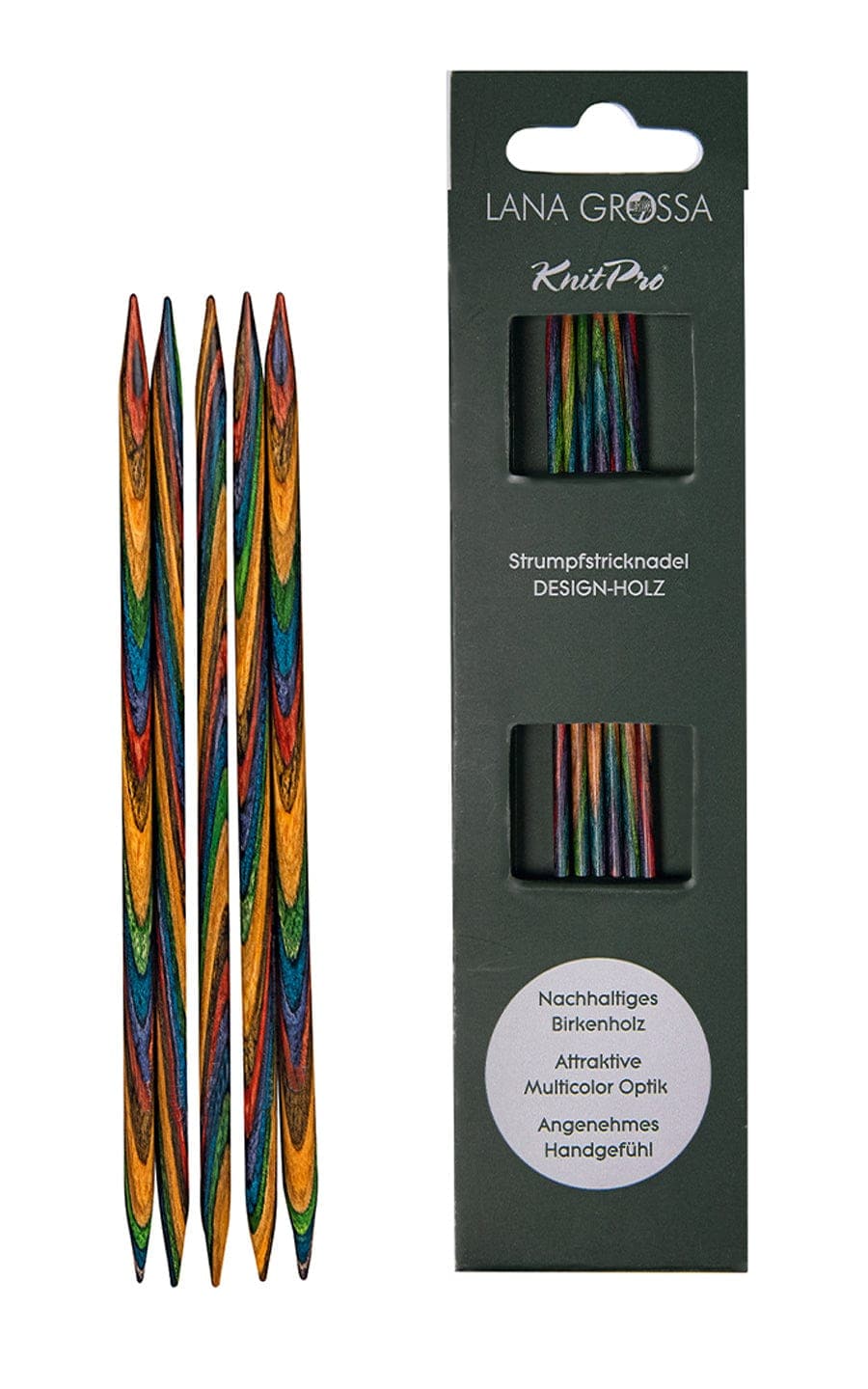 LANA GROSSA Nadeln 2,5 mm Strumpfstricknadeln (5er-Set) - neue Verpackung