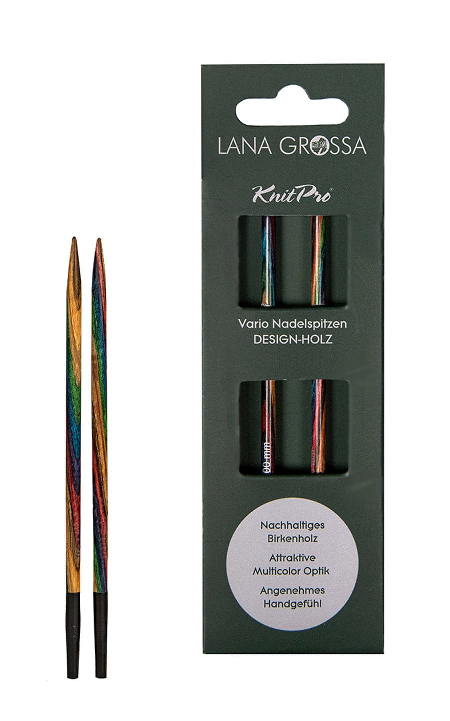 5,5 mm Nadelspitze Vario aus Holz - neue Verpackung von LANA GROSSA jetzt online kaufen bei OONIQUE