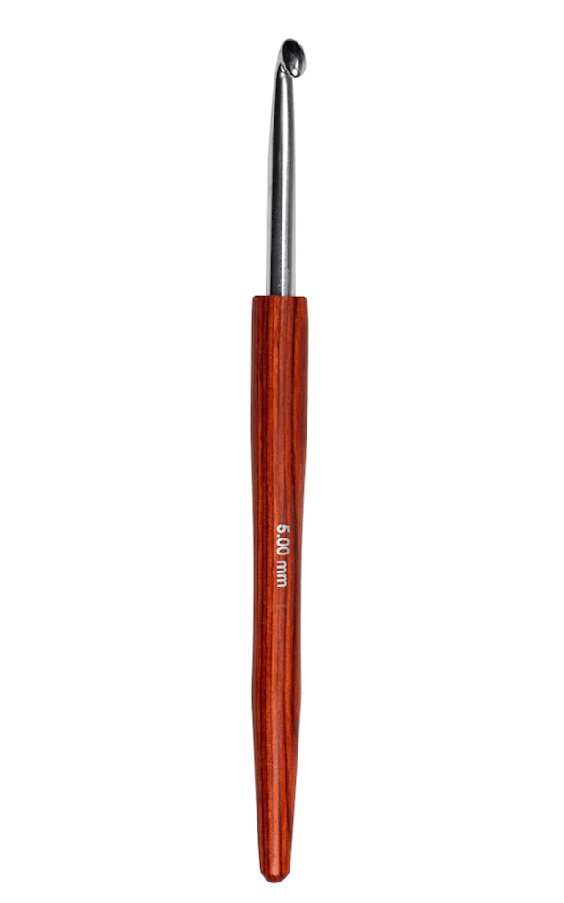 5,5 mm Wollhäkelnadel aus Alu mit Holzgriff von LANA GROSSA jetzt online kaufen bei OONIQUE