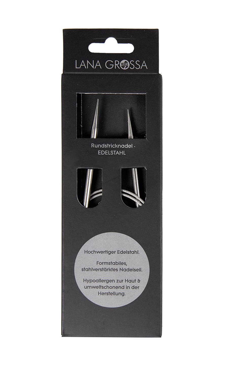 6,5mm|40cm Rundstricknadel Edelstahl von LANA GROSSA jetzt online kaufen bei OONIQUE
