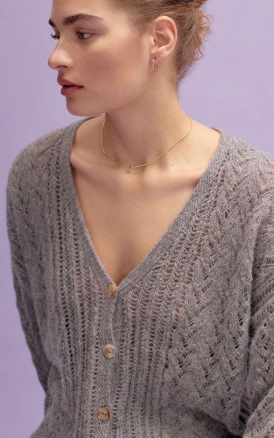 Ajourmuster Jacke - ECOPUNO - Strickset von LANA GROSSA jetzt online kaufen bei OONIQUE