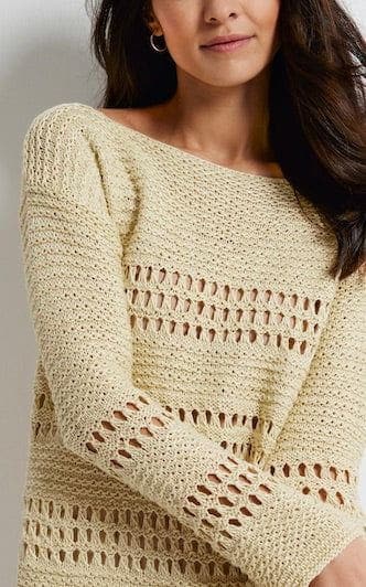 Ajourmusterpulli - LINARTE - Strickset von LANA GROSSA jetzt online kaufen bei OONIQUE