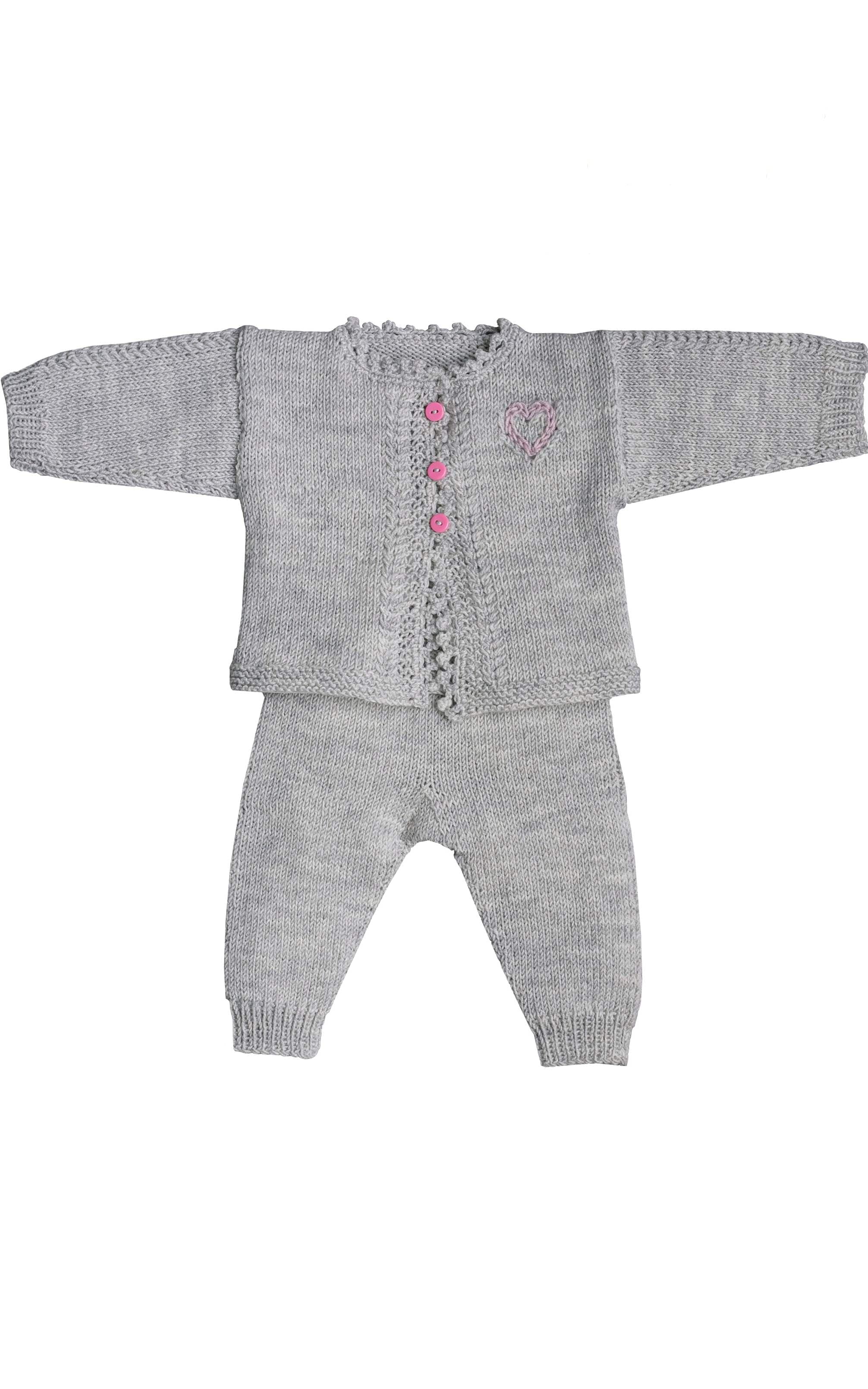 Baby Jacke mit Ajourherz - Strickset von LANA GROSSA jetzt online kaufen bei OONIQUE