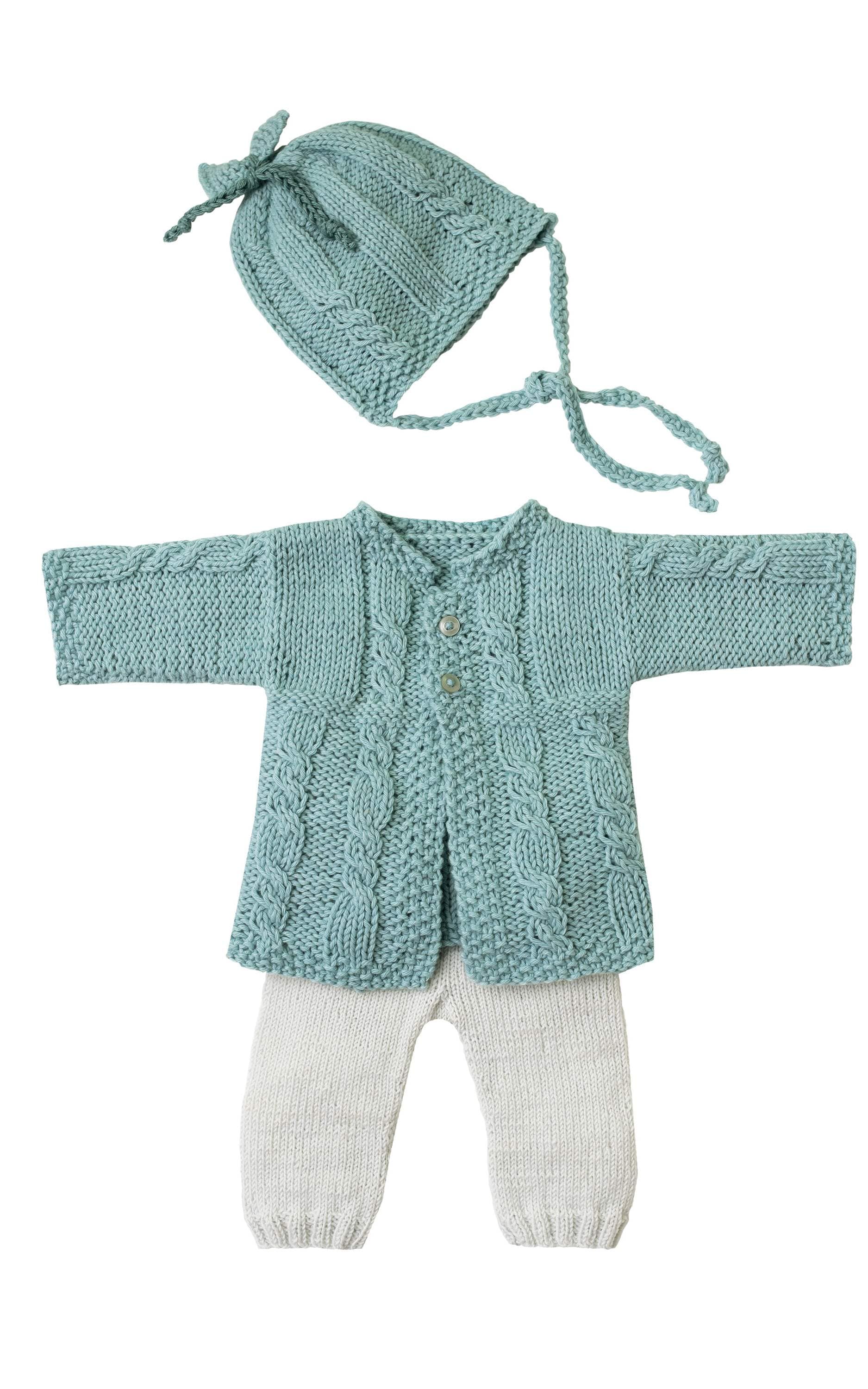 Baby Jacke mit Zopfmuster - Strickset von LANA GROSSA jetzt online kaufen bei OONIQUE