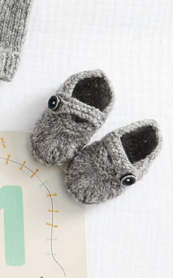 Baby Schuhe mit Knopf - Strickset von LANA GROSSA jetzt online kaufen bei OONIQUE