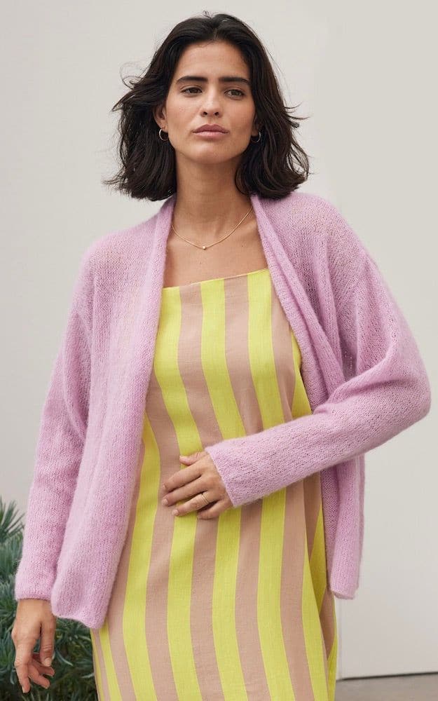 Cardigan glatt rechts - SETASURI - Strickset von LANA GROSSA jetzt online kaufen bei OONIQUE