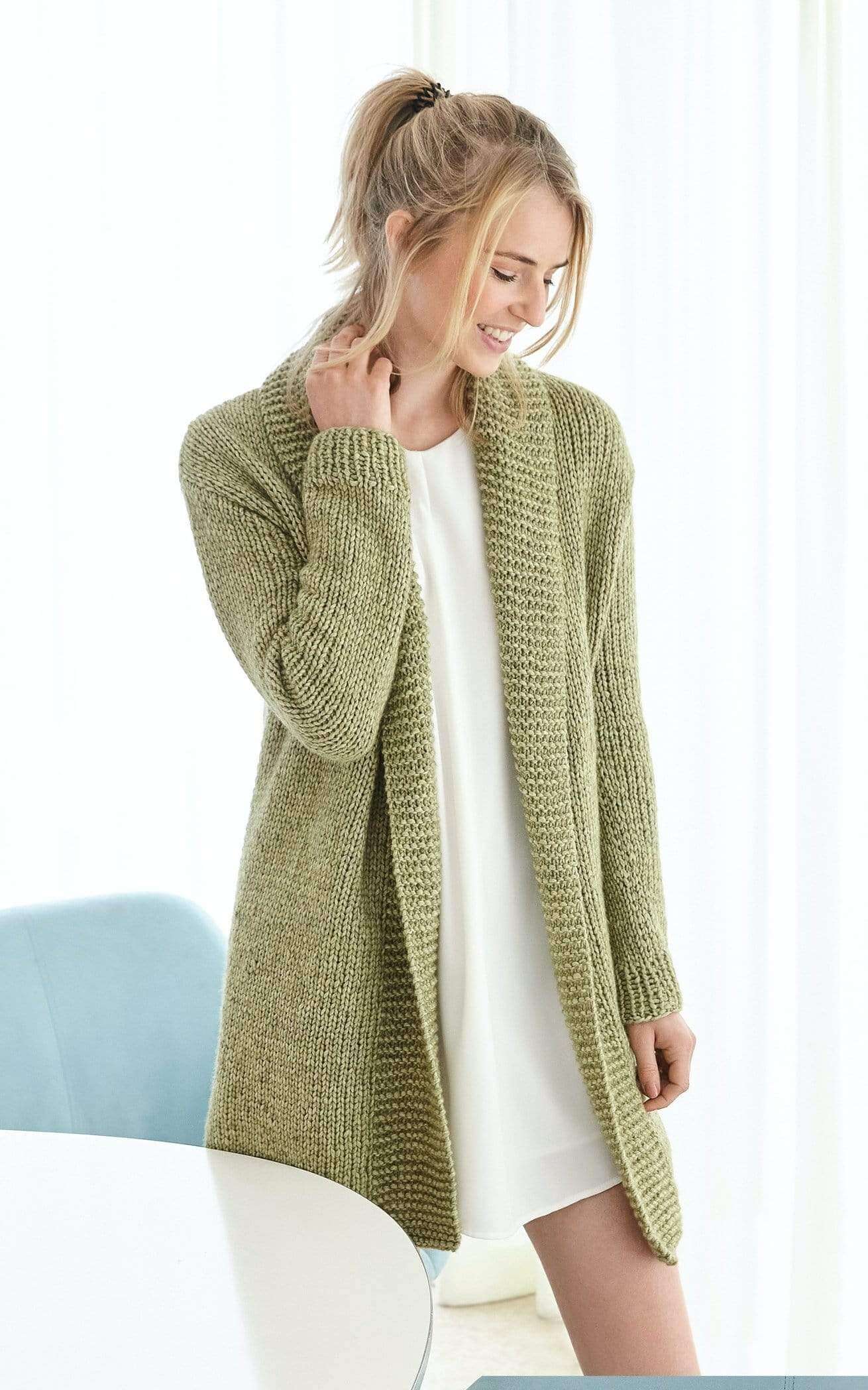 Cardigan mit Schalkragen - Strickset von LANA GROSSA jetzt online kaufen bei OONIQUE