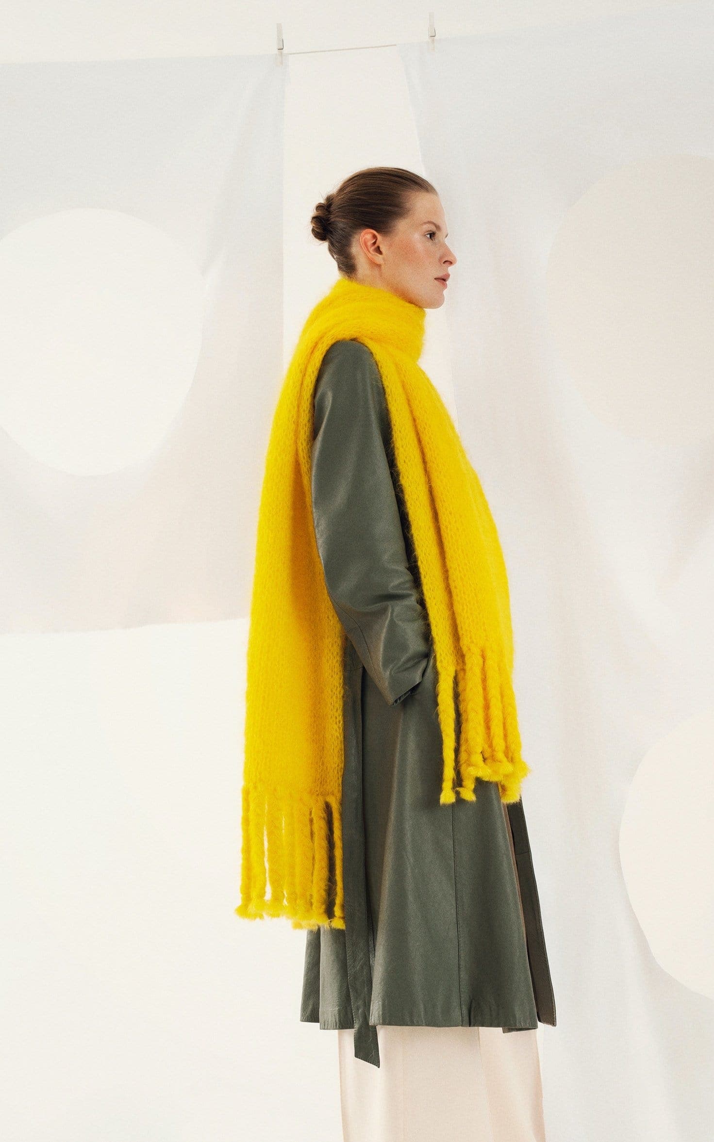 LANA GROSSA Strickset Große Stola mit Fransen - Strickset