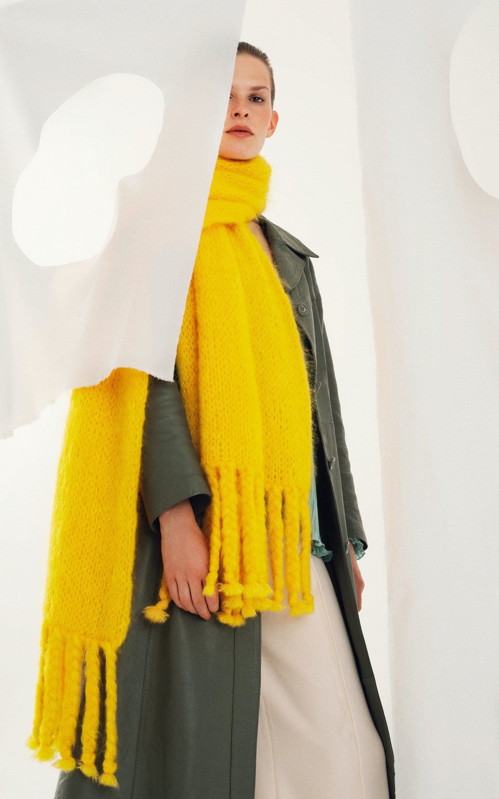 LANA GROSSA Strickset Große Stola mit Fransen - Strickset
