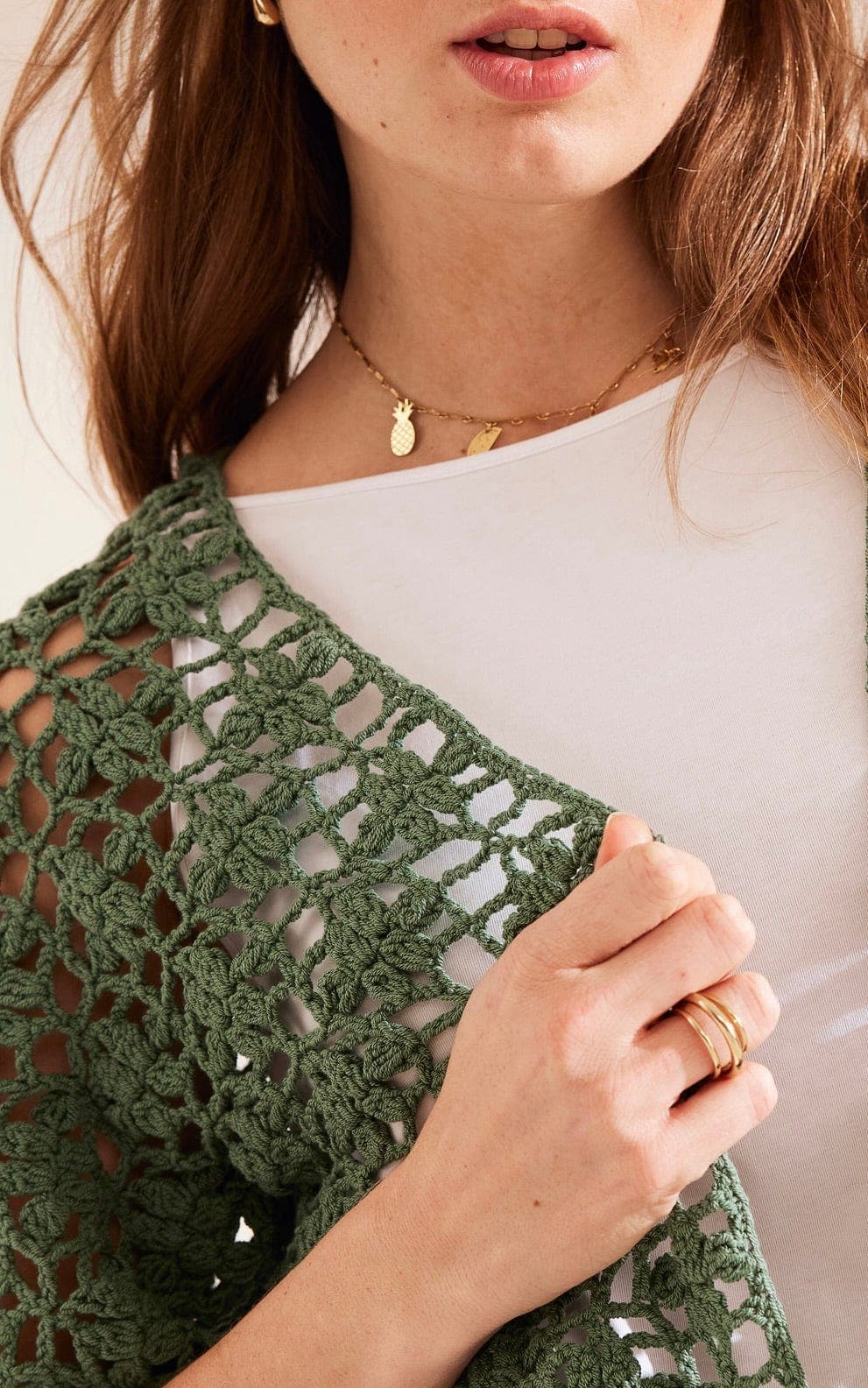 Häkel-Bolero im Blütenmuster - ELASTICO - Strickset von LANA GROSSA jetzt online kaufen bei OONIQUE