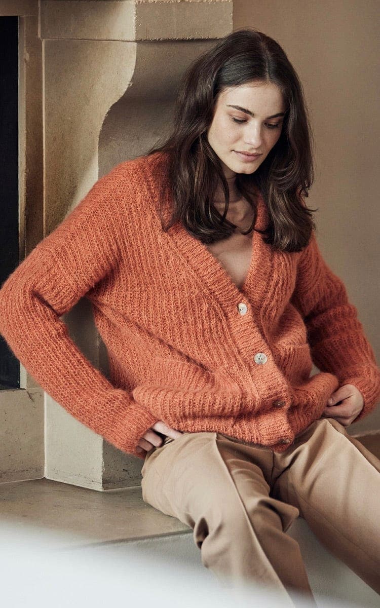 Halbpatentjacke - SETASURI BIG - Strickset von LANA GROSSA jetzt online kaufen bei OONIQUE