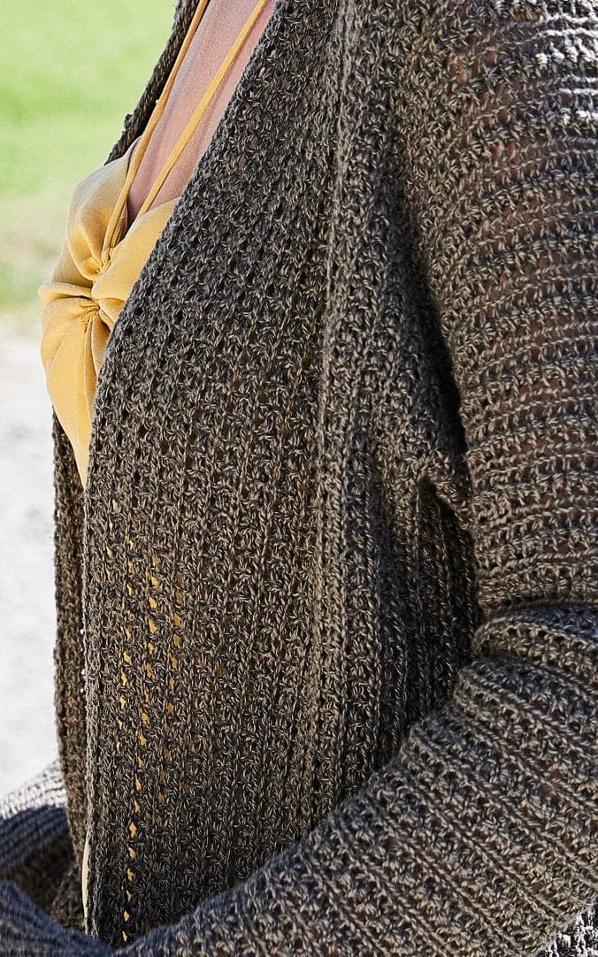 Jacke im Rippenmuster - LANDLUST SOMMERSEIDE - Strickset von LANA GROSSA jetzt online kaufen bei OONIQUE