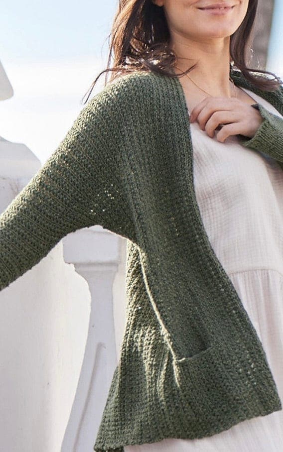 LANA GROSSA Strickset Jacke mit geripptem Muster - LANDLUST SOMMERSEIDE - Strickset