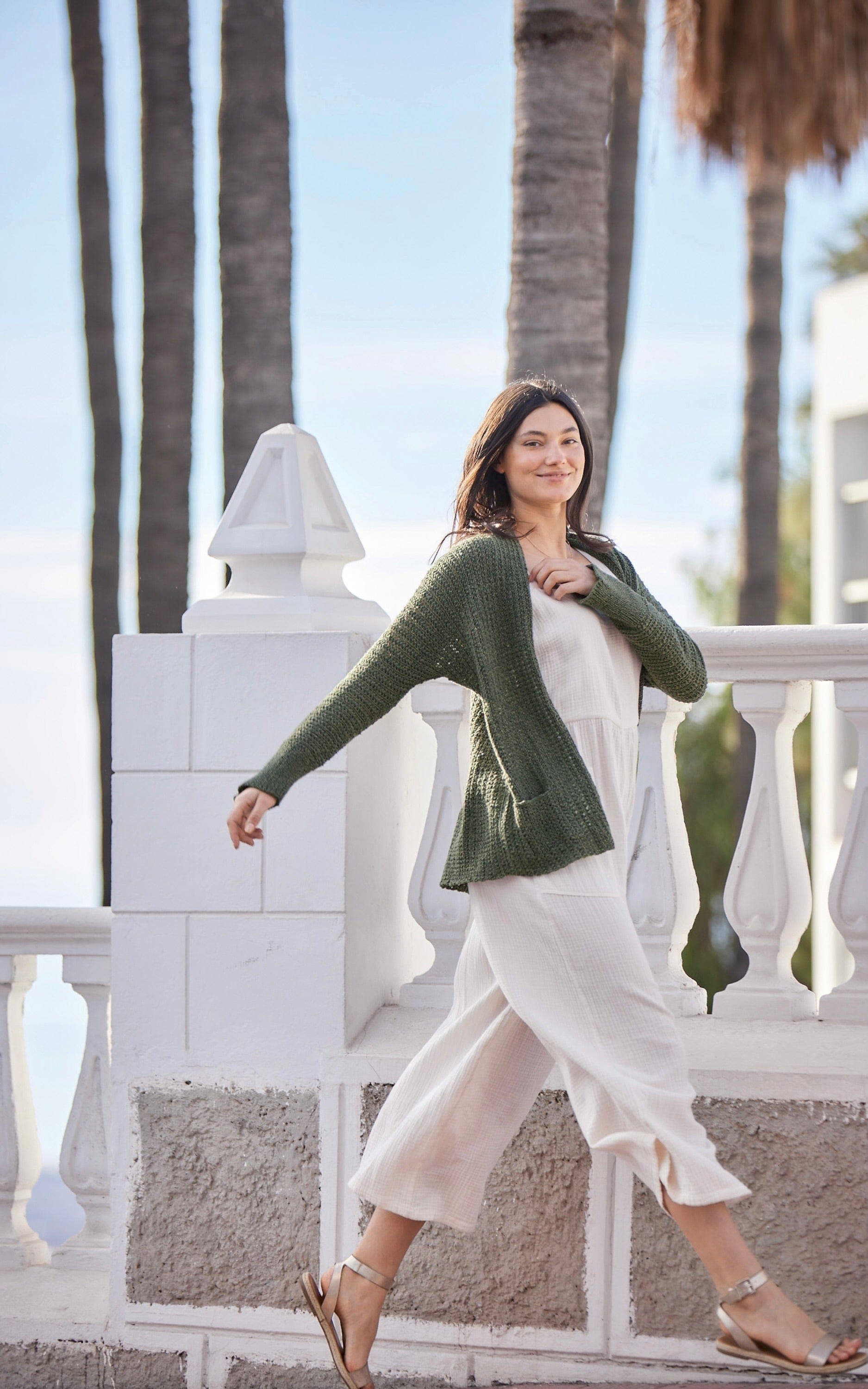 LANA GROSSA Strickset Jacke mit geripptem Muster - LANDLUST SOMMERSEIDE - Strickset