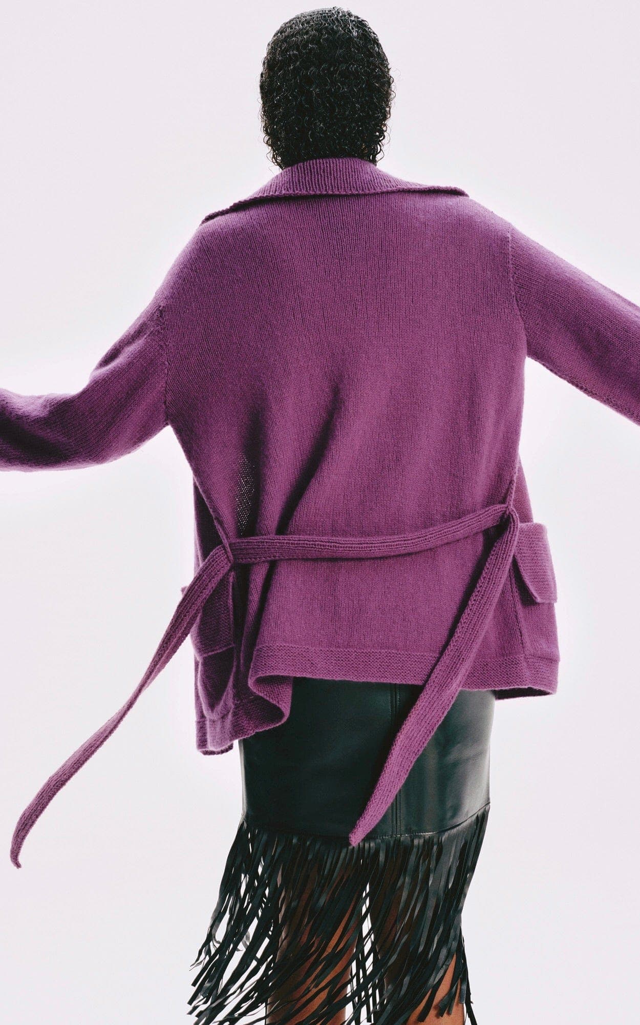Jacke mit Gürtel - ALTA MODA CASHMERE 16 - Strickset von LANA GROSSA jetzt online kaufen bei OONIQUE