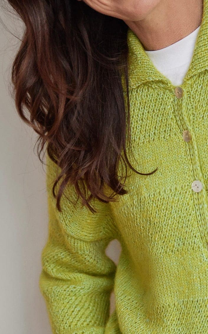 LANA GROSSA Strickset Jacke mit Rippenkragen und Blockstreifen - PUNO DUE - Strickset