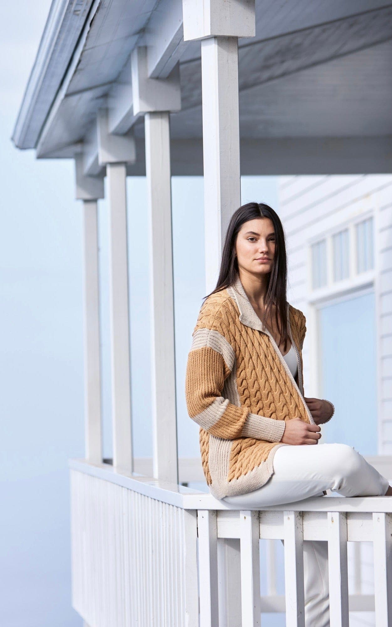JACKE MIT ZOPFMUSTER - Elastico - Strickset von LANA GROSSA jetzt online kaufen bei OONIQUE