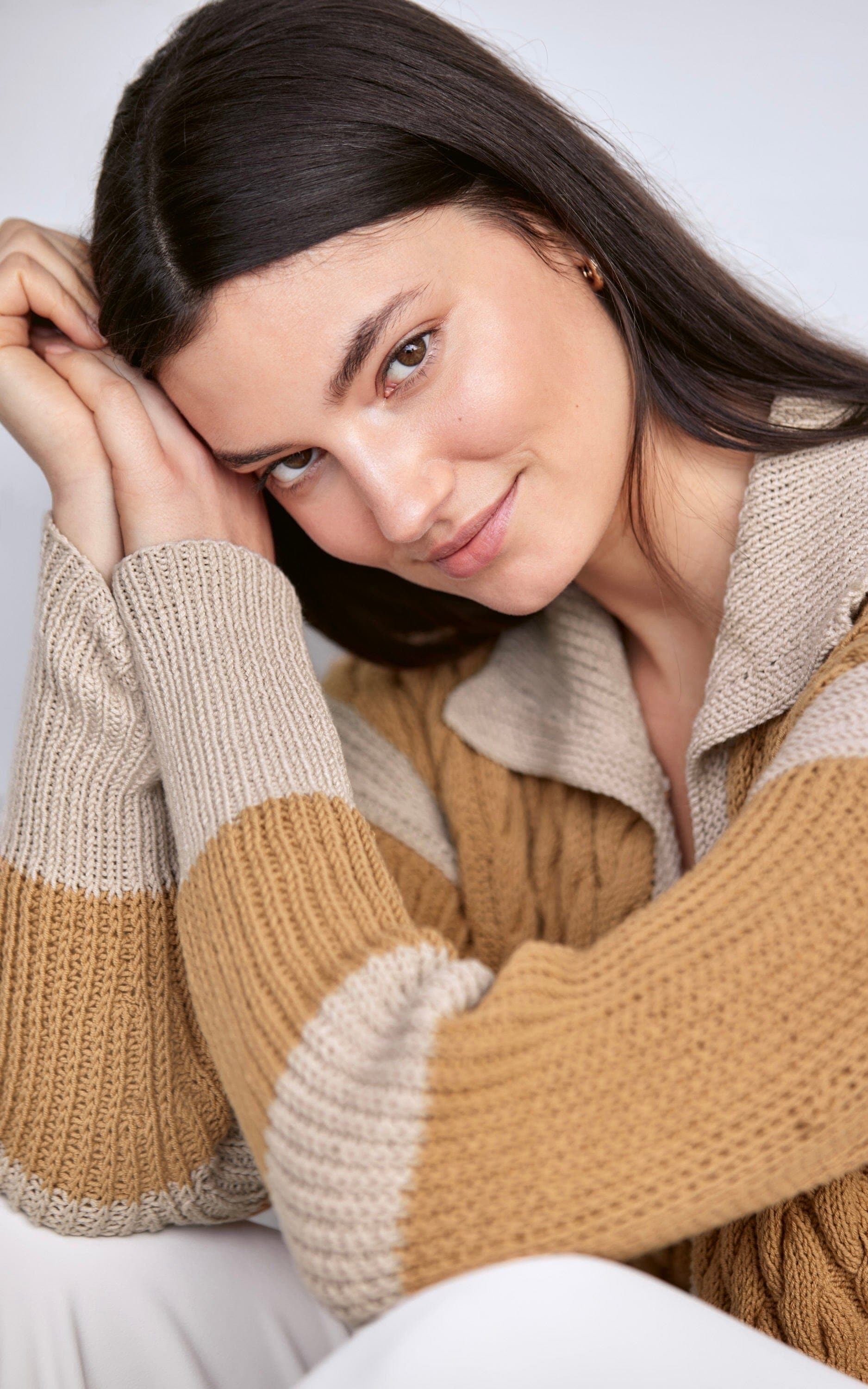 JACKE MIT ZOPFMUSTER - Elastico - Strickset von LANA GROSSA jetzt online kaufen bei OONIQUE