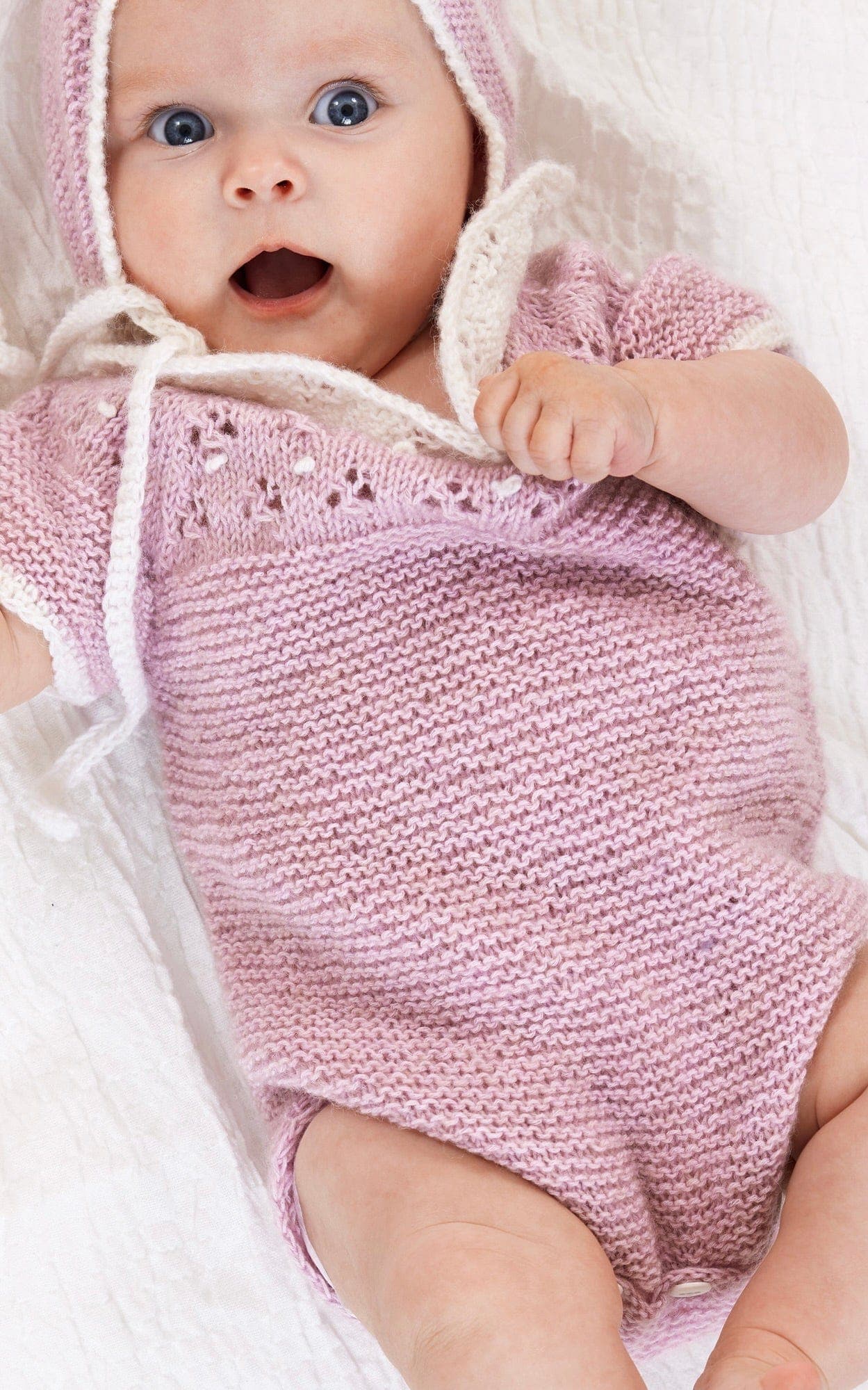 LANA GROSSA Strickset Kurzoverall mit Ajourmuster - ECOPUNO - Strickset