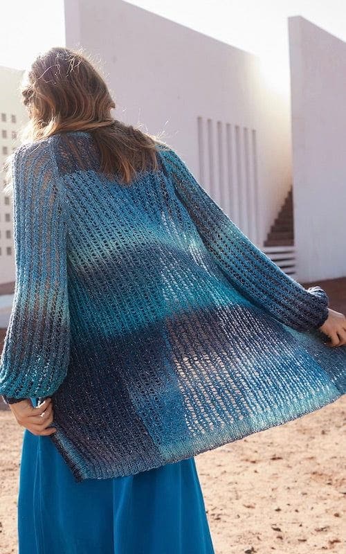 Lange Raglan Jacke - GOMITOLO COLLINA - Strickset von LANA GROSSA jetzt online kaufen bei OONIQUE